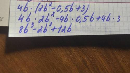 решить 4b(2b^2-0,5b+3)=?