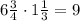 6\frac{3}{4}\cdot 1\frac{1}{3}=9