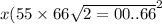x(55 \times 66 { \sqrt{2 = 00..66} }^{2}