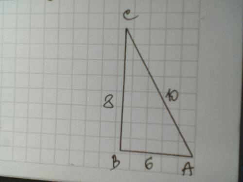 Очень надо обязательно с чертежом!! Две стороны прямоугольного треугольника равны 6см и 8 см. Найти