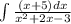 \int\limits \frac{(x + 5)dx}{ {x}^{2} + 2x - 3 }