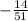 -\frac{14}{51}