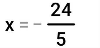 y= -8 - 15 y= 5x + 24