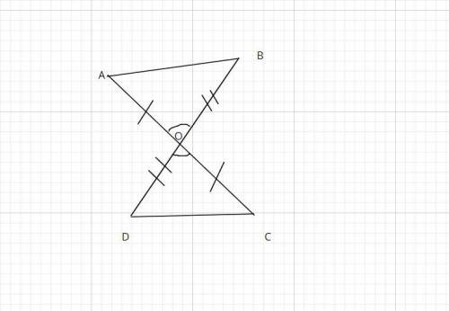 доказать равенство треугольников​