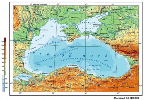 Сделать краткую характеристеку черного моря