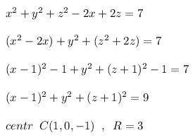 ВАРИАНТ 3 1. Сфера задана уравнением:х2+ (у — 5)2 + (z + 1)2 = 25а) выпишите координаты центра сферы