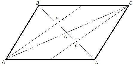 Пусть ABCD-параллелограмм. Докажите,что точки пересечения медиан треугольников ABC и DCA принадлежат