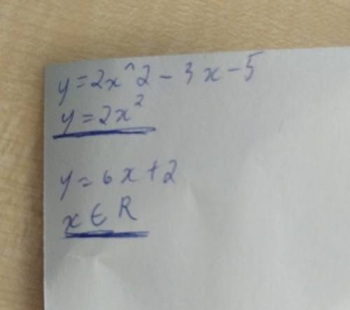 Найти площадь поверхности ограниченную уравнениями y=2xВ КВАДРАТЕ -3x-5 и y=6x+2