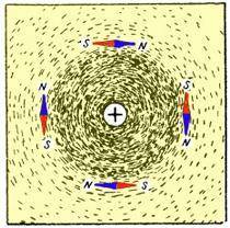 Что представляют собой магнитные линии магнитного поля прямого тока?​