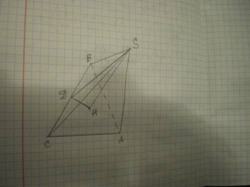 Точка S рівновіддалена від кожної сторони правильного трикутника АВС 8 корінь 3 на см. Знайдіть відс