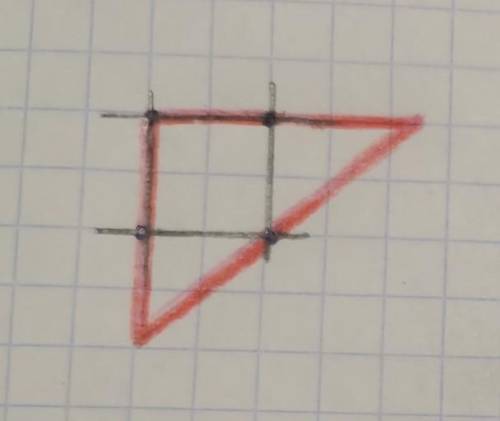 Постройте треугольник,стороны которого содержат четыре точки,изображенные на рисунке 9