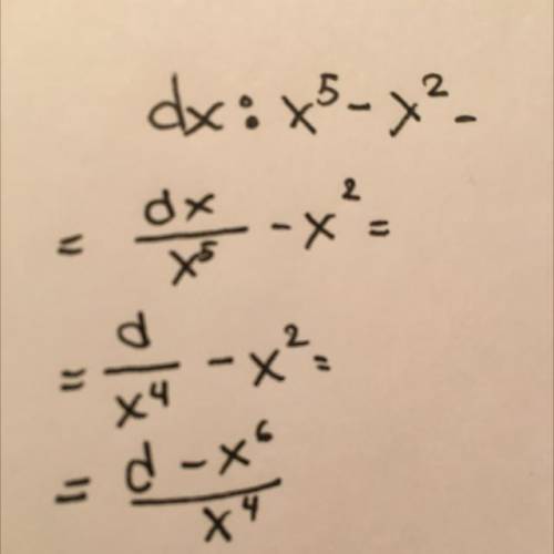 Найти интеграл: знак интеграла dx/x^5 - x^2