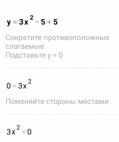 Найти график функции: y=3x^2-5+5