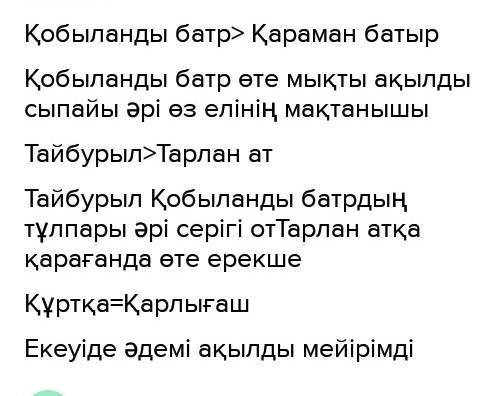 Ввен диаграммасы арқылы Батыр Баян образын Қобыланды батыр,Төлеген образымен салыстыр. тез көмек к