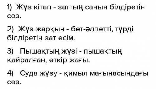 Омонимге 10мысал келтіру​