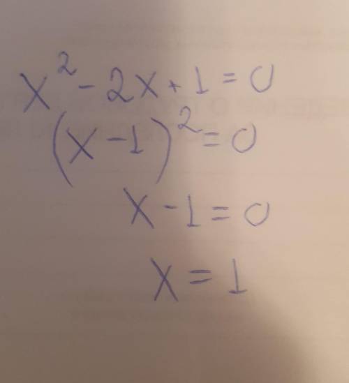 Знайти нулі функції f(x)=x^2-2x+1​