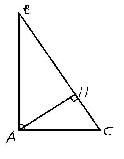 Высота прямоугольного треугольника,проведенная к гипотенузе,делит ее на отрезки длиной 36 см и 64 см