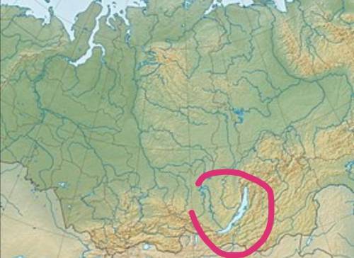 Найдите на контурной карте России озеро Байкал