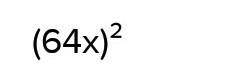 Представить выражение 64х^6в виде степени с показателем 2: