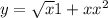 y=\sqrt{x} 1+xx^{2}