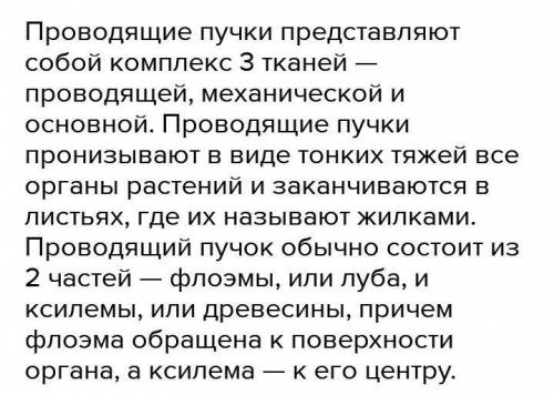 Пучок проводящей и механической ткани, пронизывающий лист называется