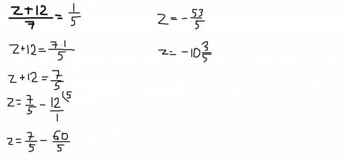 Реши уравнение ответ: z=
