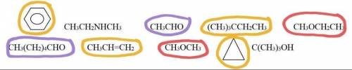На фото приведены органические соединения. Определите Углеводороды, альдегиды и эфиры