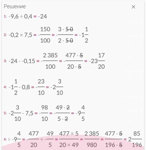 Вычислите, используя распределительное свойство умножения относительно сложения: (-9,6:0,4 - (-0, 15