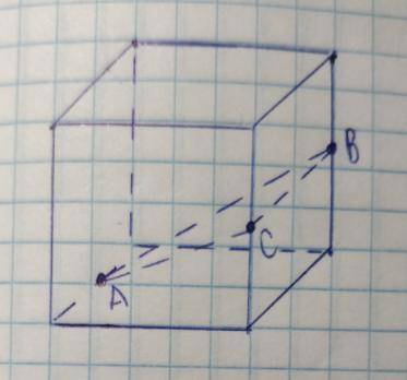 Постройте плоскость подходящую через точки А, В, С