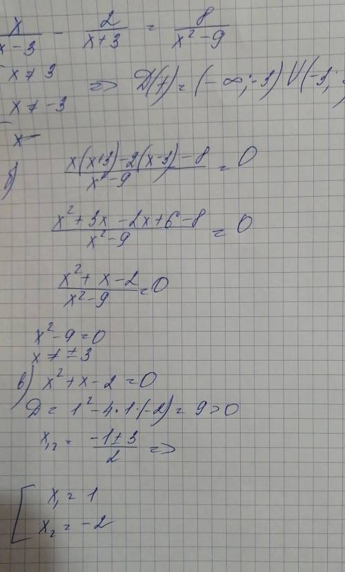 Дано уравнение а) Укажите область допустимых значений уравнения; б) Приведите рациональное уравнение