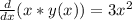\frac{d}{dx} (x*y(x))=3x^2