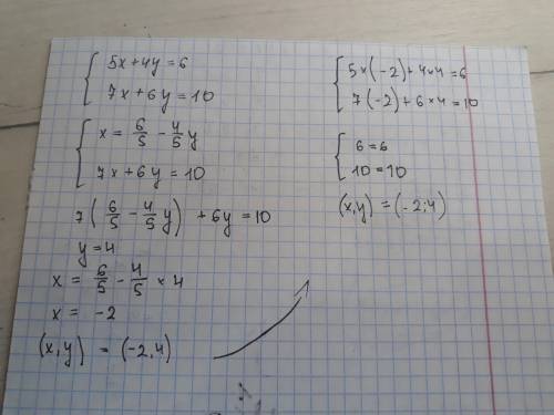 Решите систему уравнений: 9х-10у=3 2х-3у=6;5х+4у=67х+6у=10;5х+3у=1510х-6у=0​