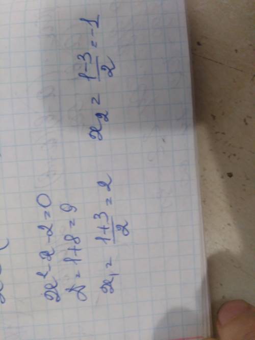 Розв'яжіть рівняння х2 =х+2​
