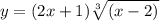 y = (2x + 1) \sqrt[3]{(x - 2)}