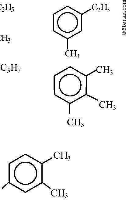 Напишите формулы возможных изомеров C9H12​
