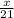 \frac{x}{21}