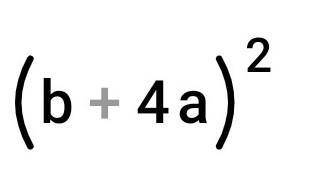 Преобразуйте трёхчлен в квадрат двучлена 8ab+b²+16a²
