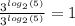 \frac{{3}^{ log_{2}(5) } }{{3}^{ log_{2}(5) } } = 1