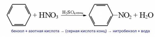 C6h6+hno3 характеристика реакции ​