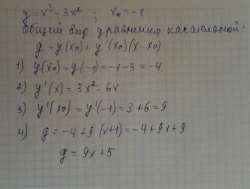 Напишите уравнение касательной к графику функции у =х^3- 3х в точке с абсциссой х_0 =2.