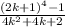 \frac{(2k + 1) {}^{4} - 1 }{4k {}^{2} + 4k + 2 }