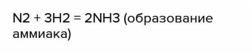 Рассмотрите схематическое изображение химической реакции обра- зования аммиака. Запишите для нее ура