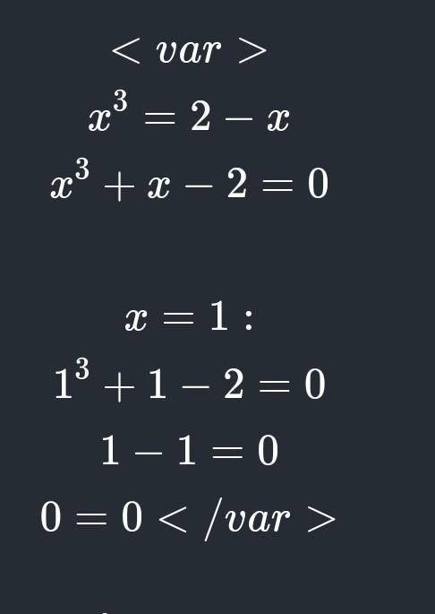 Опредилите число корней уравнений x^3=2-x