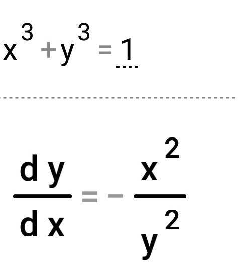 X³ + y³ = 1,x + y = 1​