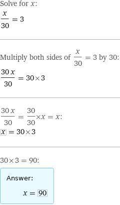 Х:(5•6)=3 риши уравнения