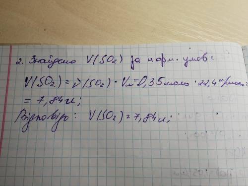 Який об’єм за нормальних умов займає сульфур(IV) оксид (SO 2 ) масою 22,4 г?