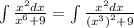 \int\limits \frac{ {x}^{2} dx}{ {x}^{6} + 9 } = \int\limits \frac{ {x}^{2} dx}{ {( {x}^{3} )}^{2} + 9 } \\