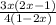 \frac{3x(2x-1) }{4(1-2x)}