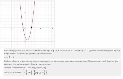 Y=2x²-2x-4 нарисуйте график функции и напишите ее свойства​