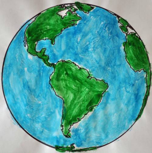 Нарисовать землю Как вы представляете До сегодняшнего дня землю​